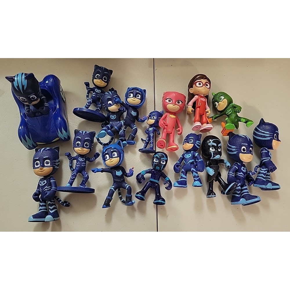 PJ Masks Toys Vehicle Figures gecko Catboy Owlette mixed lot